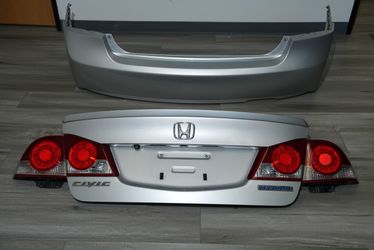 JDM Honda Civic FD1 Sedan Rear End Set 2 – Trunk Lid, Tail Lights & Rear Bumper (2006–2011)