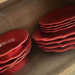 Pioneer Woman Glass Plates And Bowl Set 