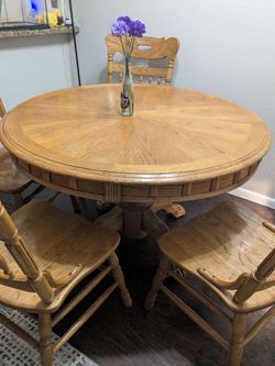 Kitchen table and chairs,