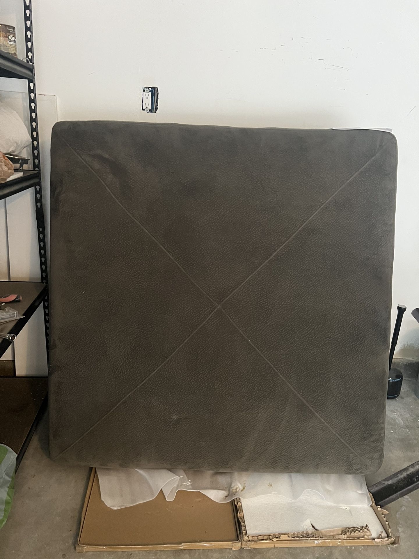 Grey Ottoman For Couch 50x49 Inches