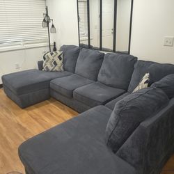 Large Blue Sectional