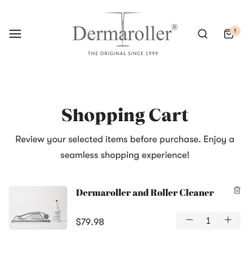 Dermaroller and Roller Cleaner (brand new)