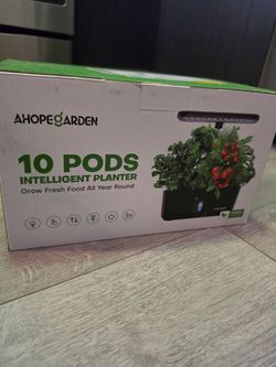 Unopened packages: Ahopegarden indoor intelligent planter and additional gourmet herbs