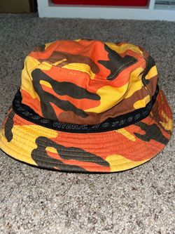 Orange camo Vitriol bucket hat