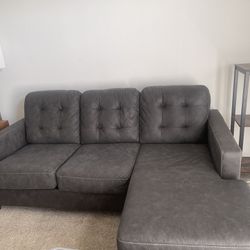 Faux Suede Couch- 6 Month Old 