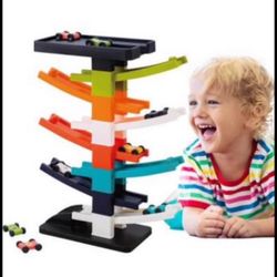 Brandnew Kids Toys Race Tracks Toy for 3 4 5 6 7 8 Year Old Boys Girls,with 6 Cars, Parking Lot & Gas Station 