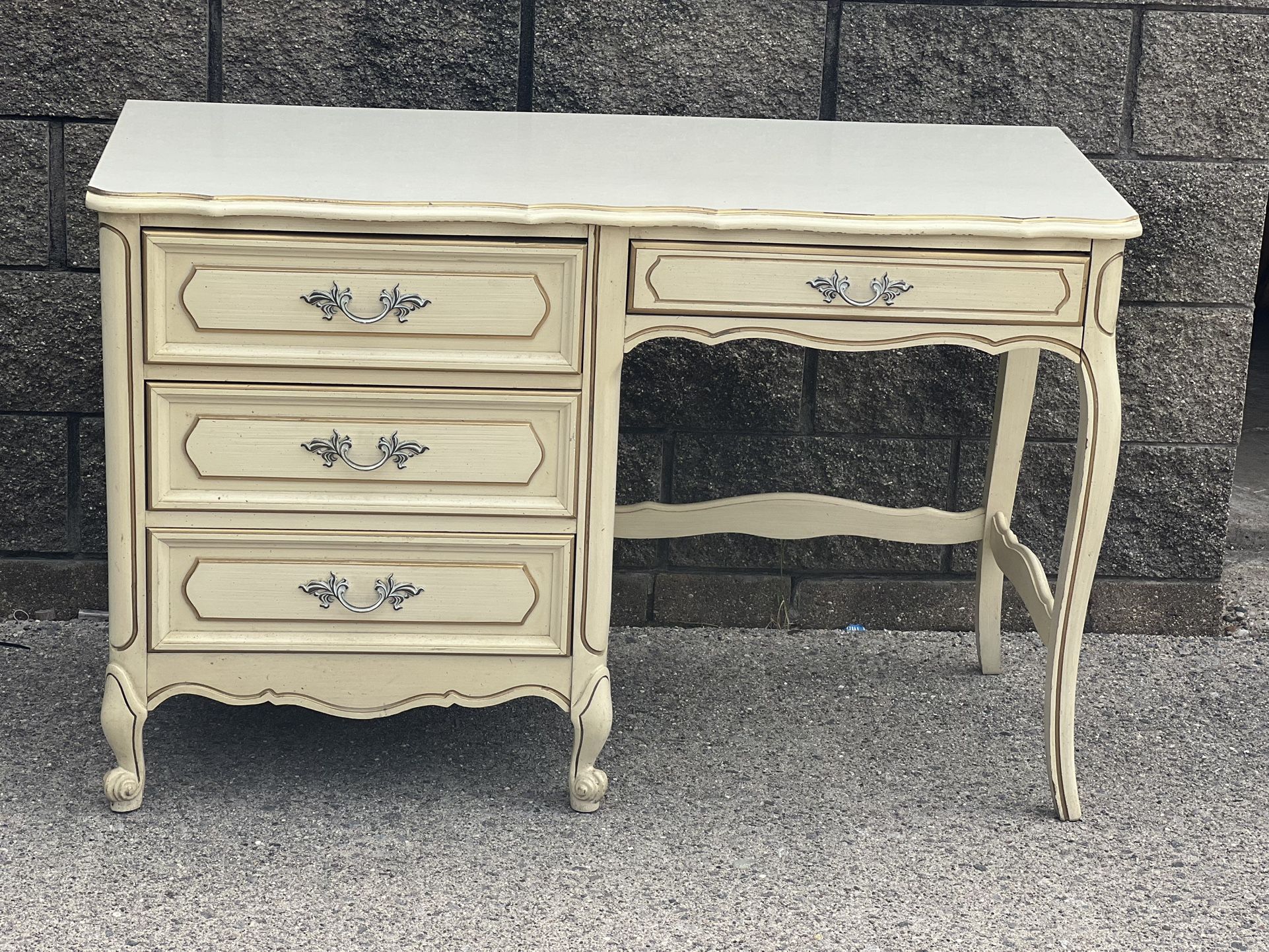 Henry Link 4 drawer French Provincial desk