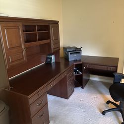 Desk And File Cabinets