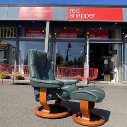 Ekornes Stressless Recliner And Ottoman  - *SOLD*