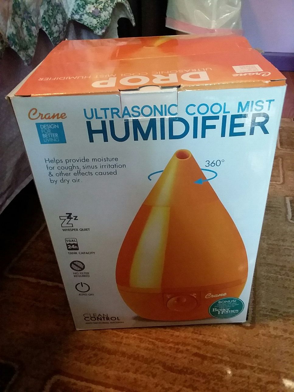 Ultrasonic cool mist humidifier