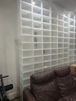 Container Store Large Drop-Front Shoe Boxes