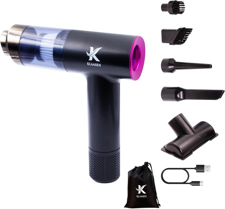 Brand New Cordless Handheld Car Vacuum โ 4-in-1 Suction, Blower, Inflator & Deflator โ 12kPa Power, Compact & Rechargeable โ $15