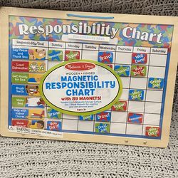 Brand New Melissa And Doug Kids Magnetic Responsibility Chart