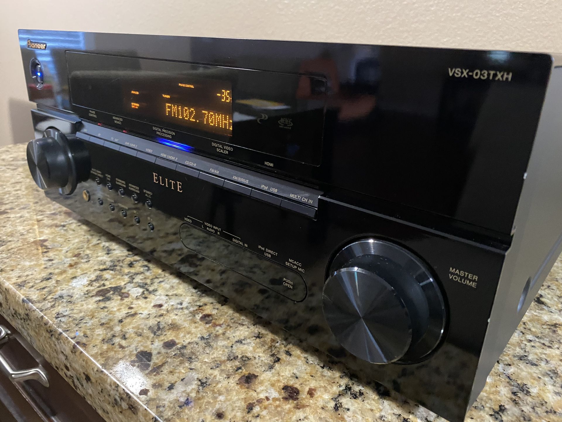 PIONEER ELITE VSX 03TXH 7.1 Channel A/V Receiver High Power Output for