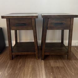 Bedside Table (solid Wood) 