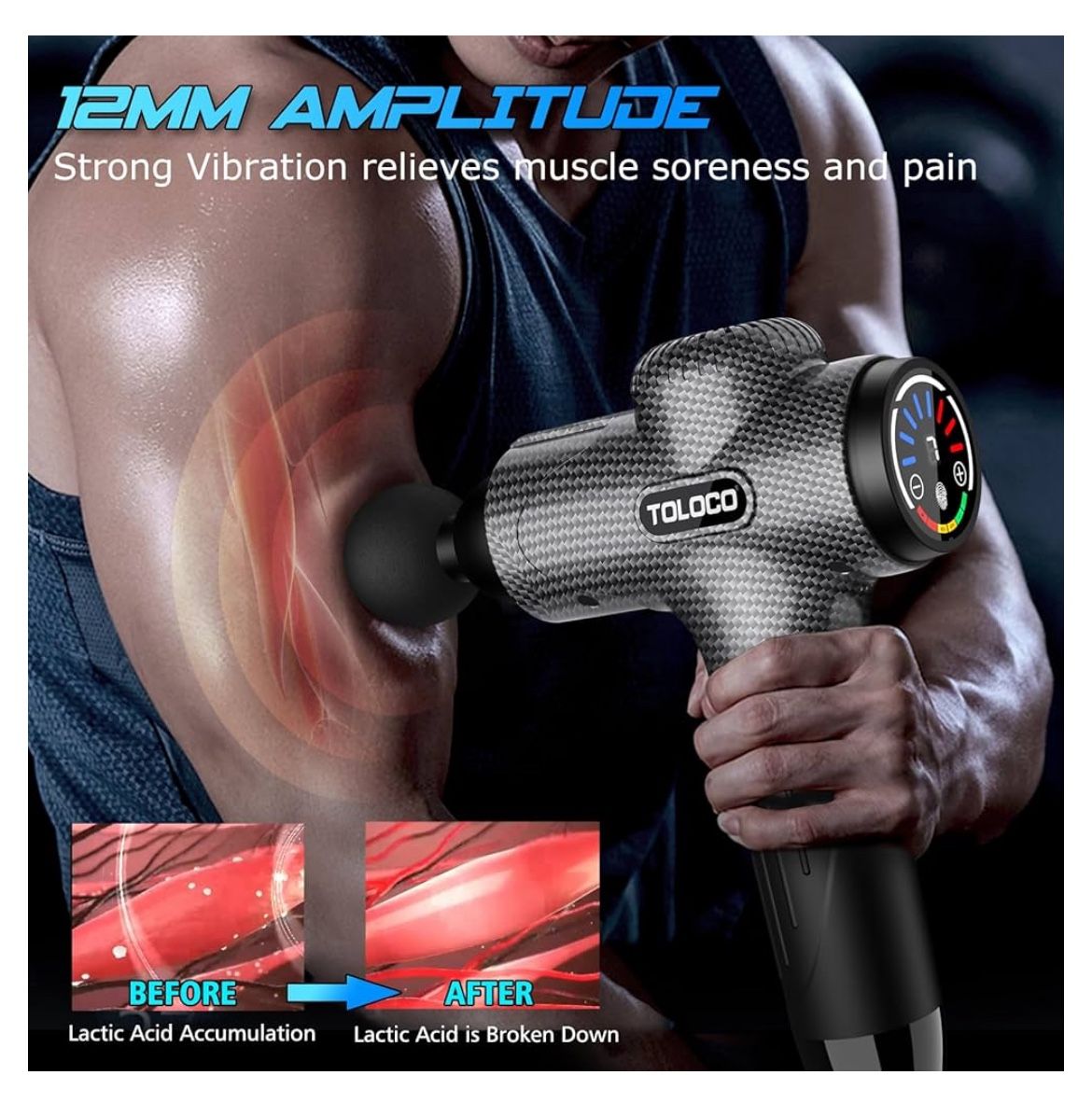 New Toloco 8X — Deep Tissue Massage Gun / North Edmonds Wa