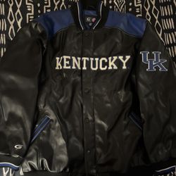 G-III Sports by Carl Banks Kentucky Wildcats Faux Leather Varsity Jacket 