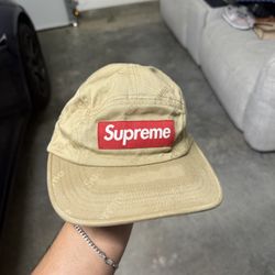 Supreme Jacquard Logo Twill Camp Cap