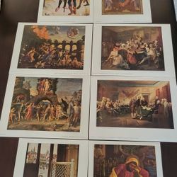 9 art plates From Famous Paintings In Museums Around The World !