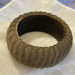 One Of A Kind Vintage Wide Woven Style Bracelet Bangle 