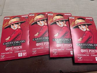 One Piece Carrying On His Will $20 each
