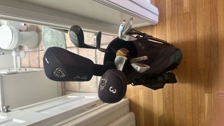 Golf clubs and bag