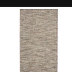 3ft X 5ft Nourison Positano Solid Indoor/outdoor Area Rug POS01 Beige