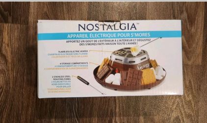 Nostalgia Tabletop Indoor Electric S'Mores Maker - Smores Kit with Marshmallow R