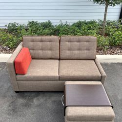 Sofa Bed with Ottoman Great Condition - Delivery Negotiable