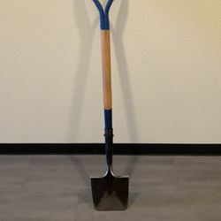 Shovel With Straight Blade. 10 Inch across.  D-grip 30 Inch Long Handle. $16