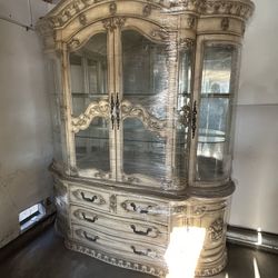 Italian Fancy Hutch And China Cabinet