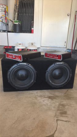 Alpine Double 10inch Bass & 1500 & 1600 Precision Power Amps