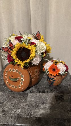 Olla Y Vaso De Barro Bouquet