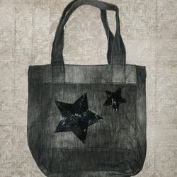 Gray Wash Canvas Tote Bag