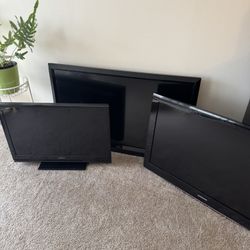 🔥 3 TV Bundle Sale – Samsung, Vizio, Insignia – 40”, 47”, 32” – LCD / HDTV – $250 🔥