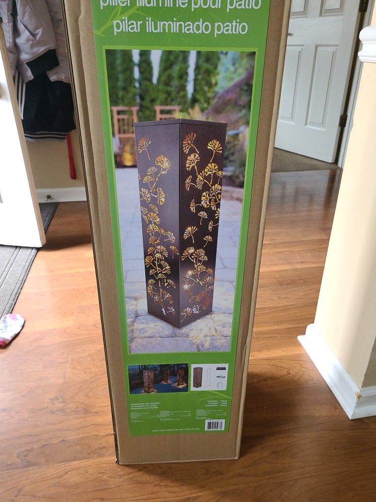 Lighted Patio Pillar