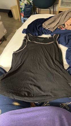 Black tank top
