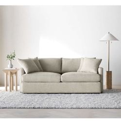 Crate And Barrel Lounge Deep Sofa 93" Used Only A Few Months 