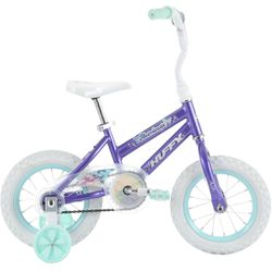 Huffy Illuminate 12” Wheel With Training Wheels Kids Bike