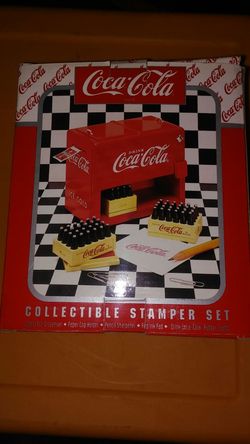 Coca Cola Collectible Stamper Set New in Box!