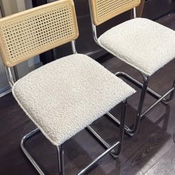 Boucle Bar Counter Stools 