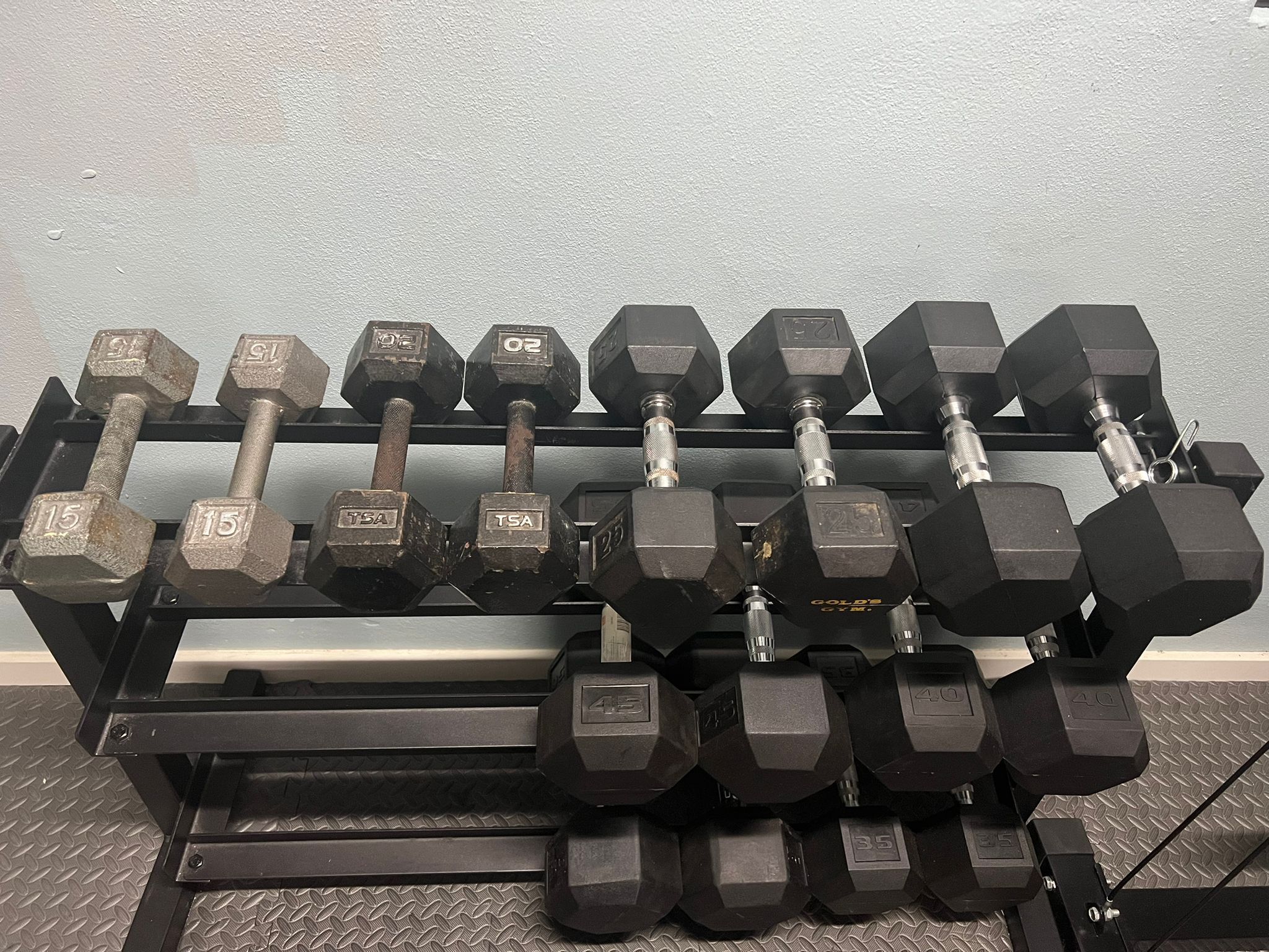 Dumbbells Set And Rack