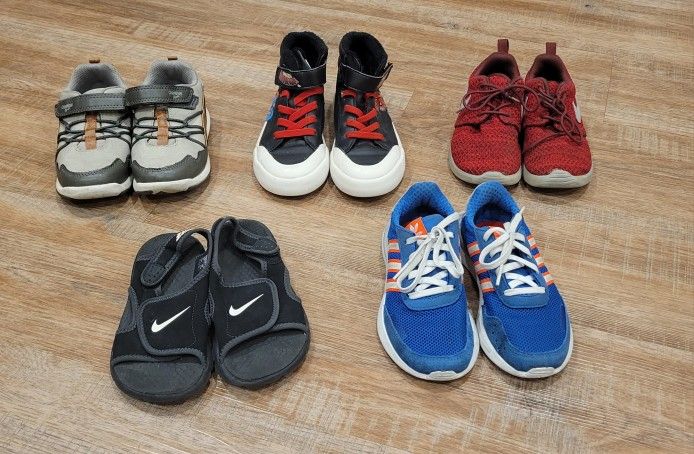 Nike/ Adidas/ Osh Kosh/ H&M Spiderman Kids Shoes (Lot of 5)
