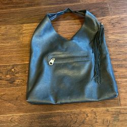 Large black bag with tassel