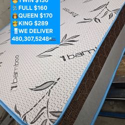 New mattress with box spring. KING. QUEEN. FULL. TWIN.