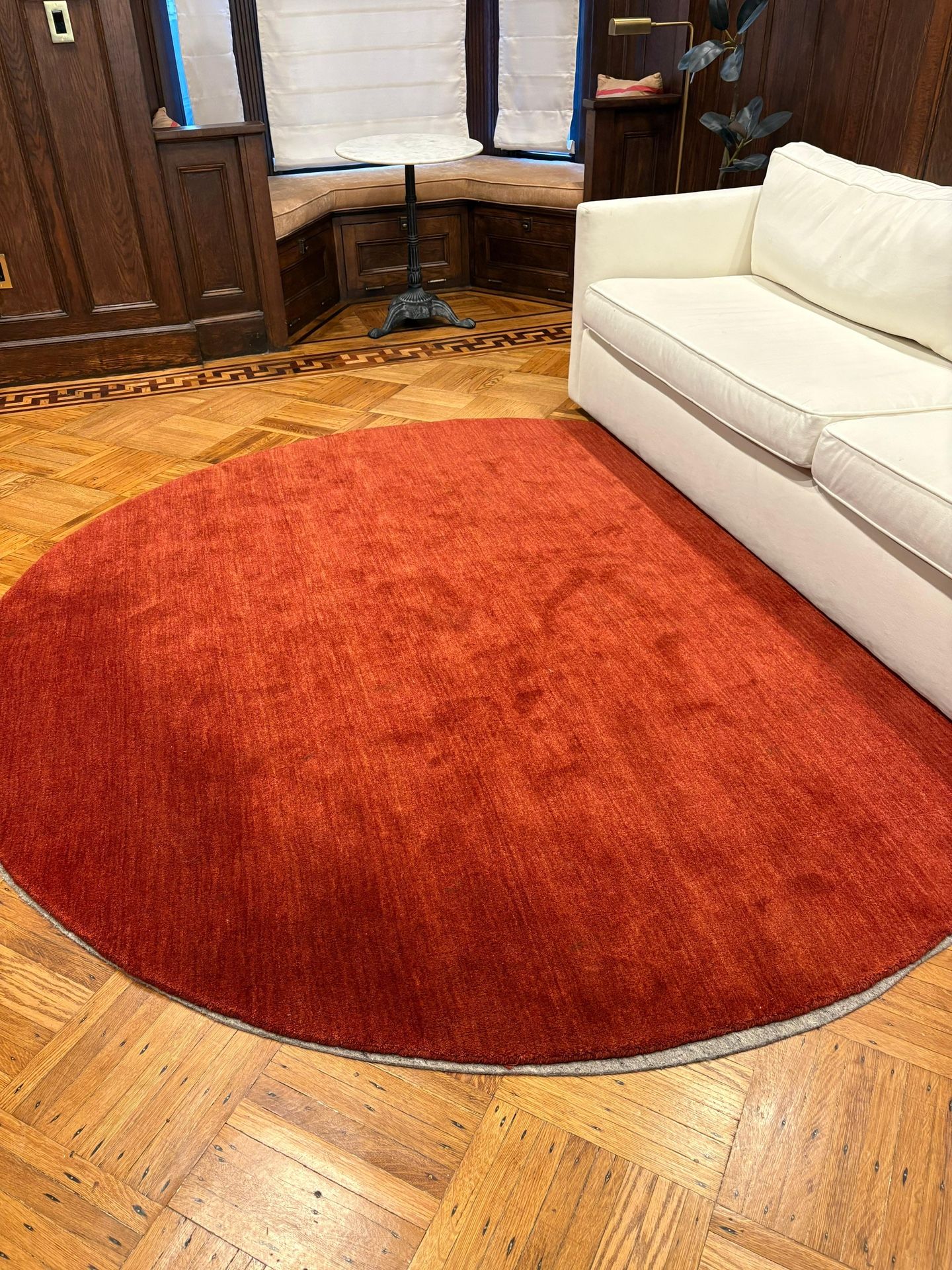 Clio Hand Loomed Wool Rug 8’x8’ With Rug Mat