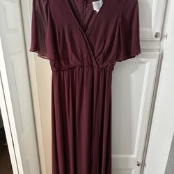 WTOO Burgandy Dress (Size 6)