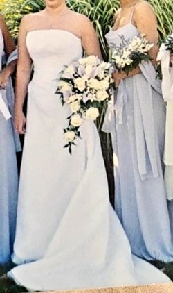 A-Line, Strapless, Back Ladder Tie Up, Train And Shall Included