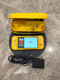 Nintendo switch lite yellow bundle.