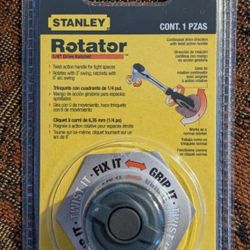 New Stanley 1/4" Drive Rotator Ratchet, 89-961